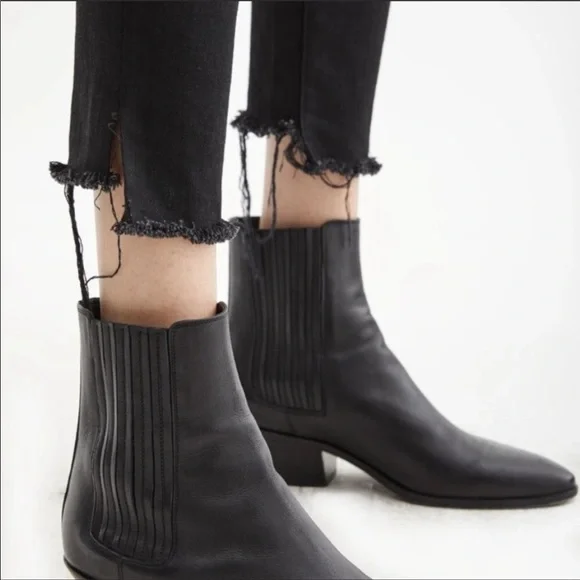 NWT Nili Lotan High Rise Skinny Jean in Jet Black Size 29 - Picture 5 of 15